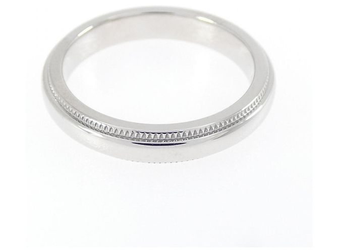 Autre Marque Anello fede Milgrain in platino Tiffany & Co. - vista 2