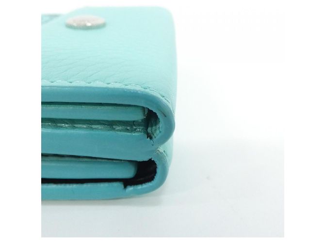 Autre Marque Tiffany Blue Leather Tri-Fold Wallet - view 3