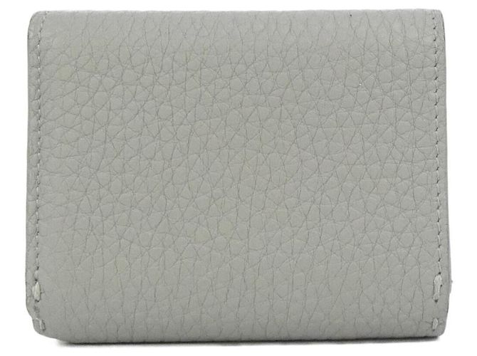 Fendi SELLERIA Peekaboo Tri-Fold Geldbörse Silber - Ansicht 2