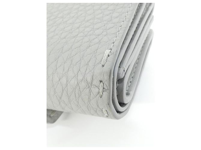 Fendi SELLERIA Peekaboo Tri-Fold Geldbörse Silber - Ansicht 4