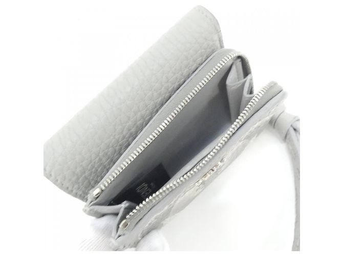 Fendi SELLERIA Peekaboo Tri-Fold Geldbörse Silber - Ansicht 7