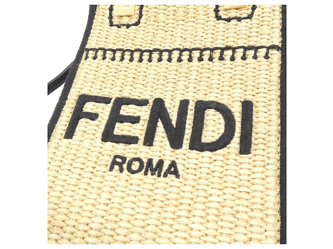 mala Fendi Sunshine Shopper Small Preto - vista 4