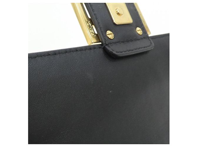 Borsa a spalla midi Fendi Baguette Chain Nero - vista 8