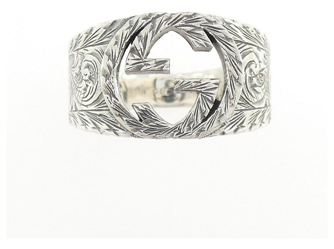 Anillo Gucci Interlocking G de Plata - vista 2