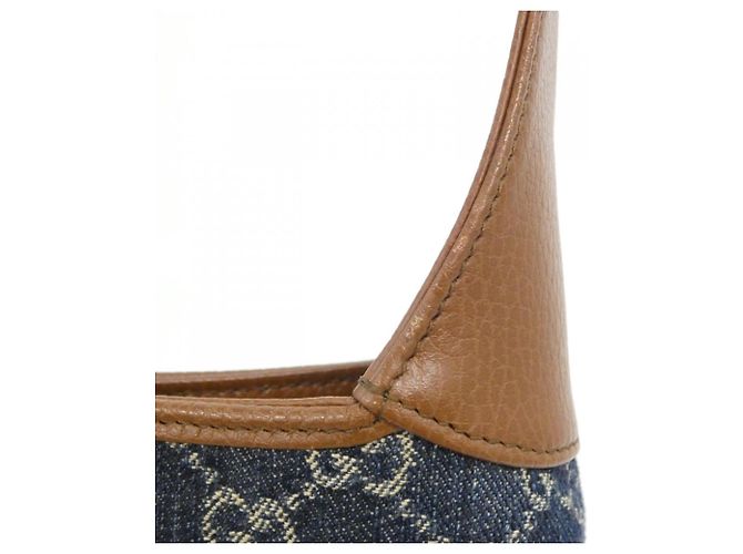 Gucci JACKIE 1961 Schultertasche Braun Dunkelblau - Ansicht 6