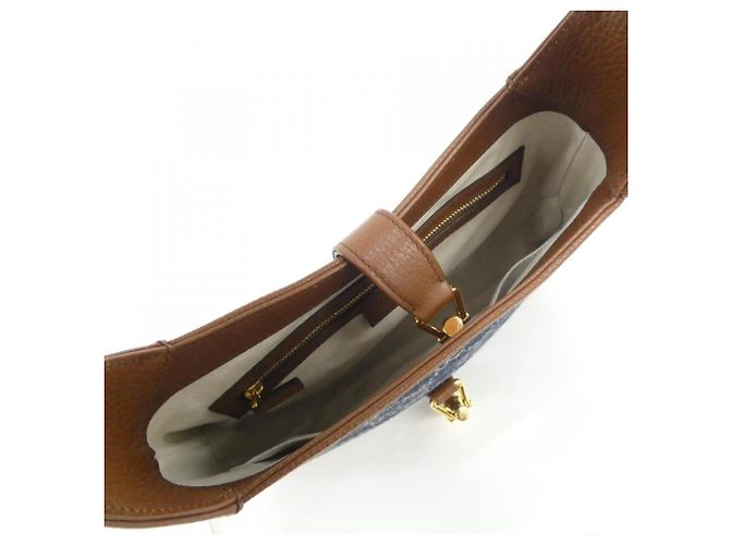 Gucci JACKIE 1961 Schultertasche Braun Dunkelblau - Ansicht 9