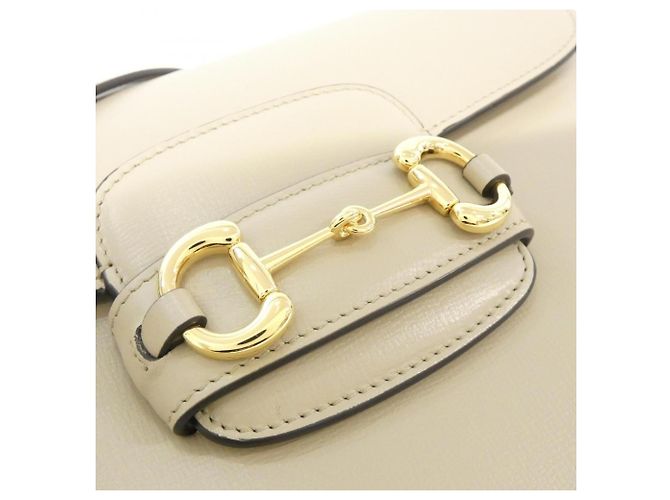 Borsa a tracolla Gucci Horsebit 1955 Beige - vista 4