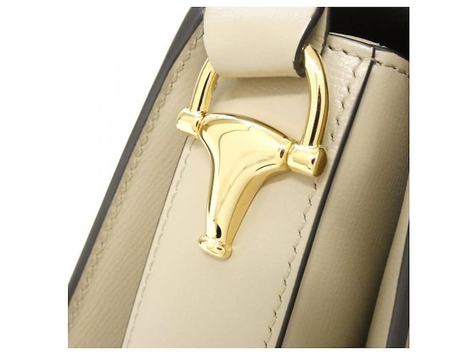 Borsa a tracolla Gucci Horsebit 1955 Beige - vista 5