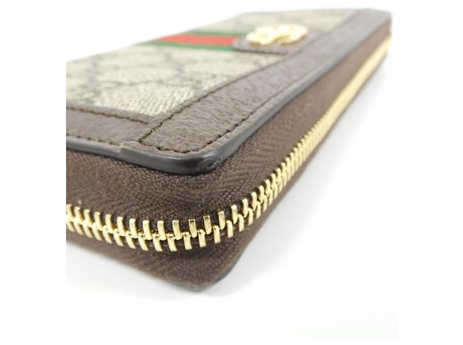 Gucci Ophidia Long Bi-Fold Geldbörse Braun Beige - Ansicht 5