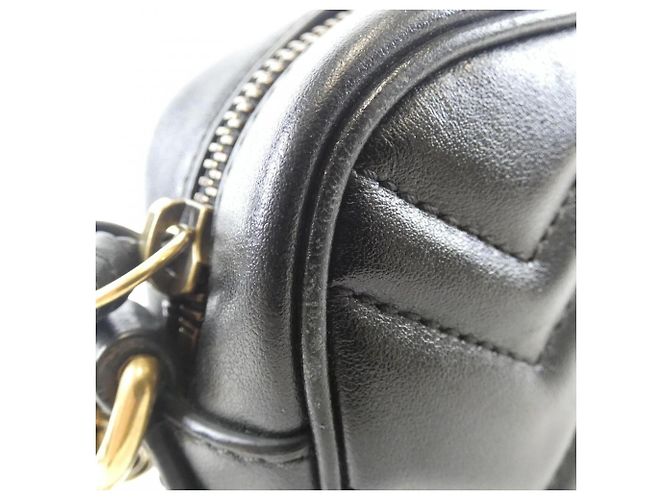 Borsa a tracolla Gucci GG Marmont 448065 DTD1T Nero - vista 4