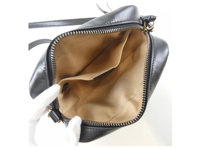 Borsa a tracolla Gucci GG Marmont 448065 DTD1T Nero - vista 8