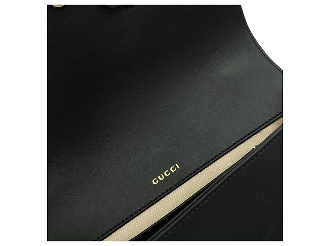 Bolsa Gucci 815206 de couro preta Preto - vista 8