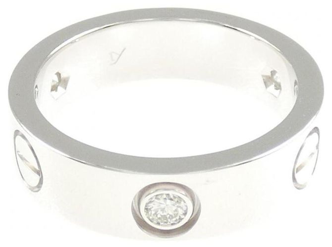 Anello Cartier Love mezzo diamante - vista 2