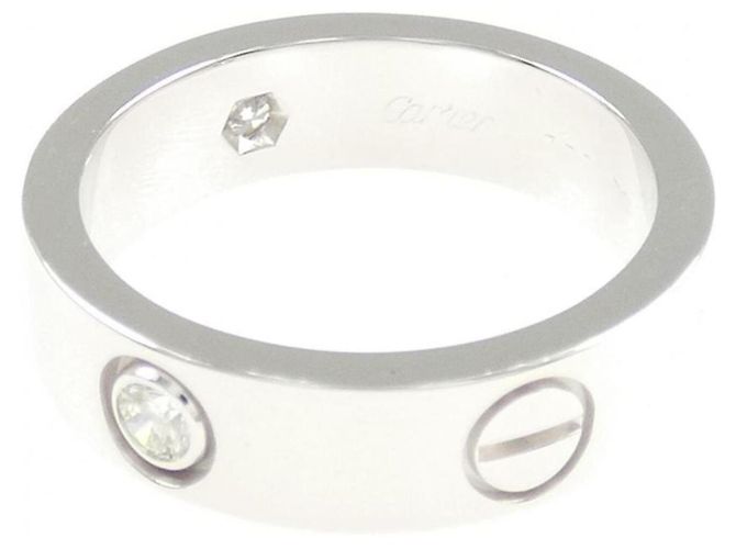 Anello Cartier Love mezzo diamante - vista 3