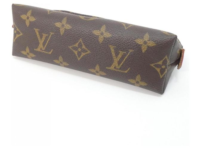Louis Vuitton Monogram Pochette Cosmetic PM M47515 Handtasche Pouch Braun - Ansicht 2