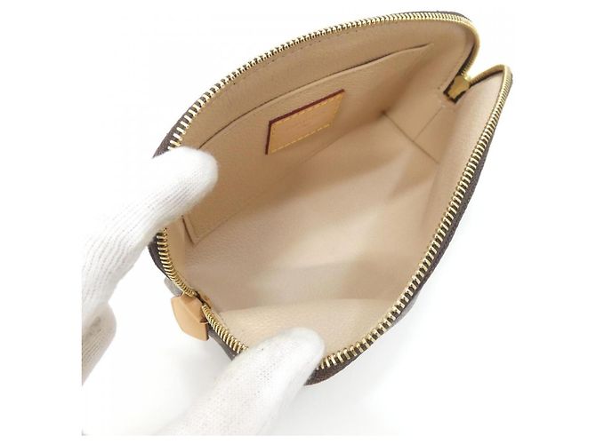 Louis Vuitton Monogram Pochette Cosmetic PM M47515 Handtasche Pouch Braun - Ansicht 5