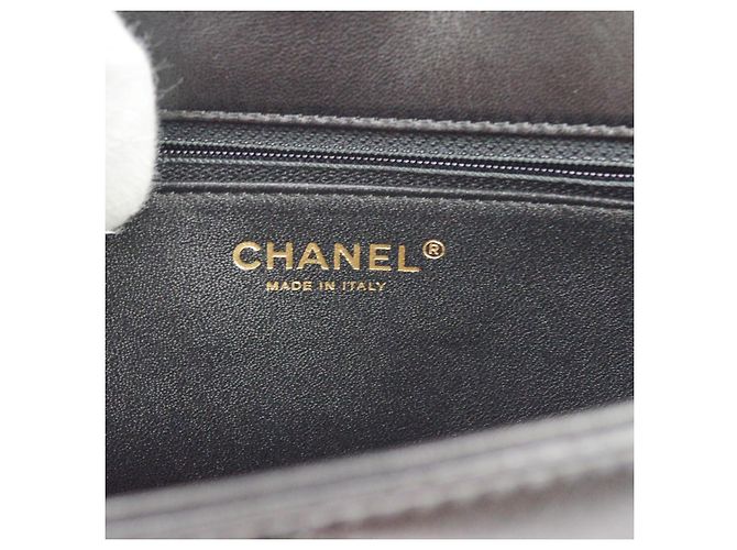 Chanel Reversed Flap Chevron Lambskin Medium Preto - vista 5