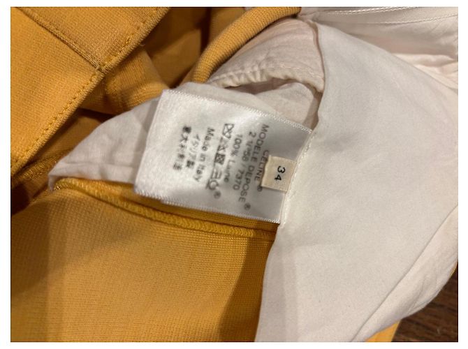 Céline Celine Yellow Wool Flared Trousers - view 3