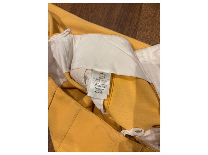 Céline Celine Yellow Wool Flared Trousers - view 5