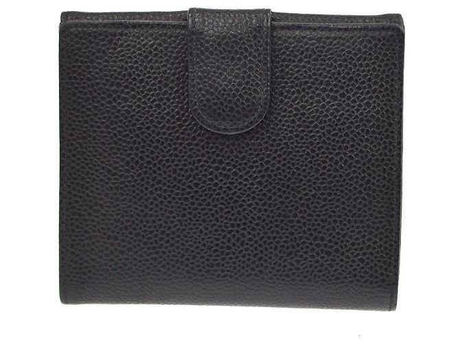 Chanel Vintage Timeless Bifold Caviar Compact Black - view 2