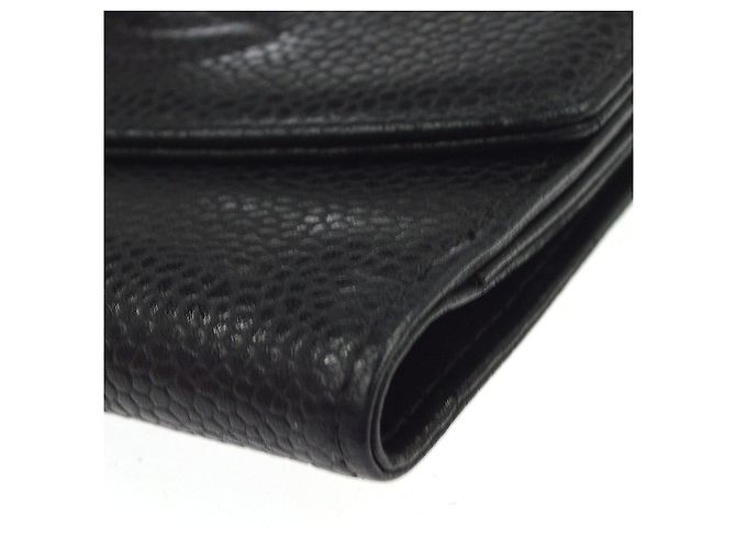 Chanel Vintage Timeless Bifold Caviar Compact Black - view 6