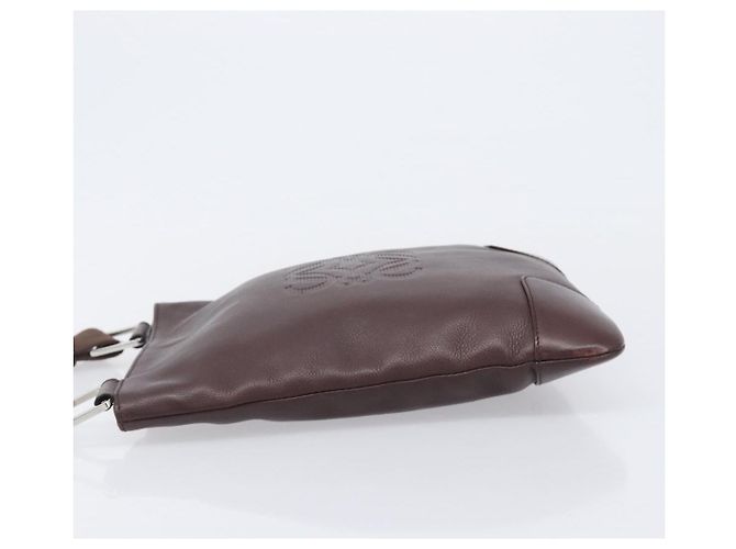 Loewe Anagram Leather Marrone - vista 4