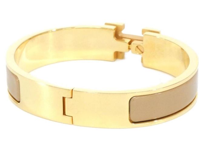 Hermès Hermes Click H PM Charm Armband Beige Golden - Ansicht 2