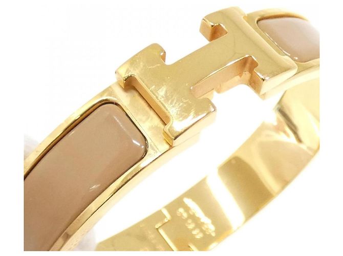Hermès Hermes Click H PM Charm Armband Beige Golden - Ansicht 3
