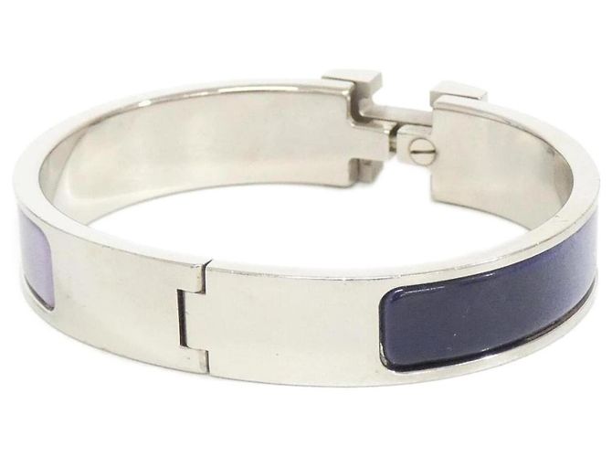 Hermès Bracciale Hermes Click H Fusion PM Argento Porpora - vista 2