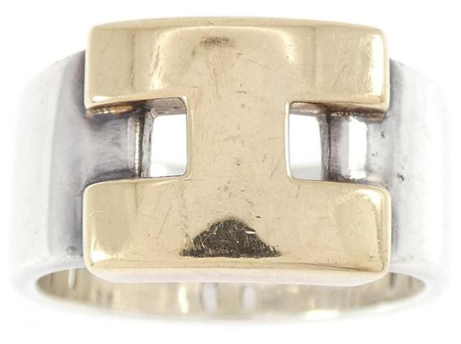 Ring Hermès Anillo banda Hermes 925 y oro amarillo 18K - vista 2