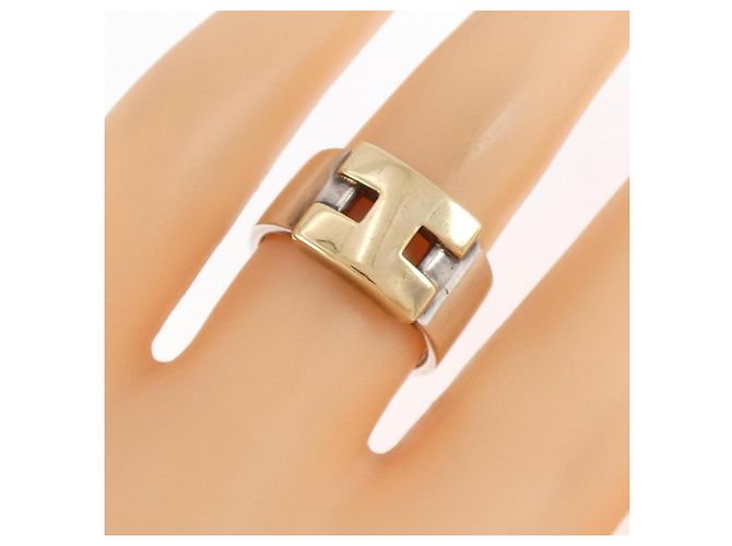 Ring Hermès Anillo banda Hermes 925 y oro amarillo 18K - vista 5