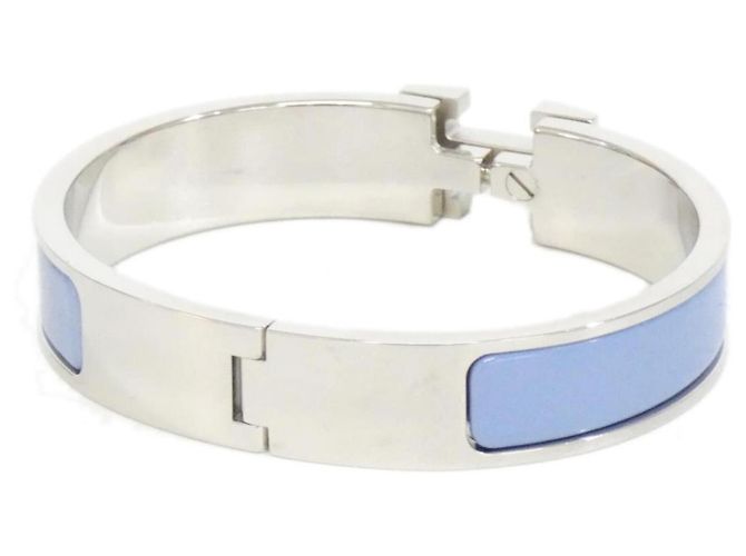 Hermès Pulsera de Dijes Hermes Click H PM Plata Azul - vista 2