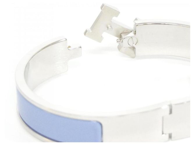 Hermès Pulsera de Dijes Hermes Click H PM Plata Azul - vista 3