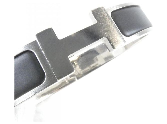 Hermès Bracelet Hermes Click H avec breloque Noir - vue 3