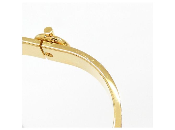 Hermès Bracciale Charm Hermes Click Glenan D'oro Arancione - vista 3