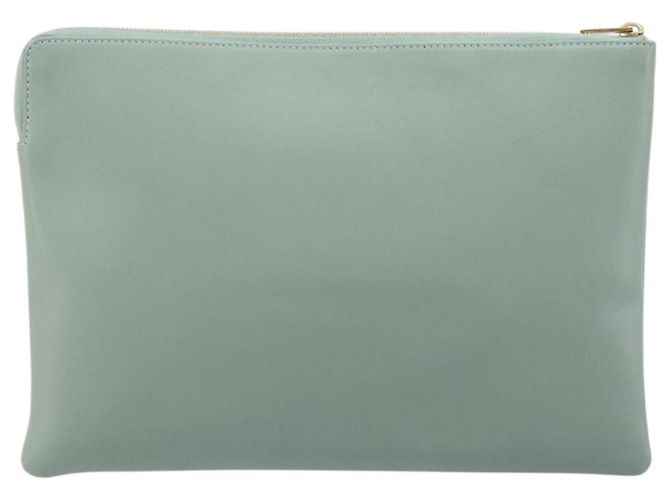 Céline Solo Leather Clutch Green - view 2