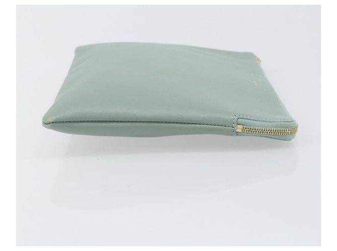 Céline Solo Leather Clutch Green - view 3