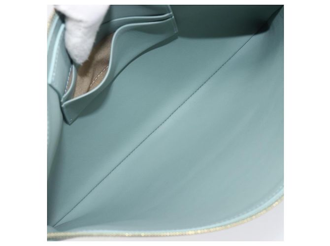 Céline Solo Leather Clutch Green - view 5