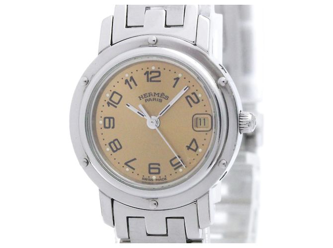 Hermès Hermes Clipper Quartz Stainless Steel 24 - vista 4