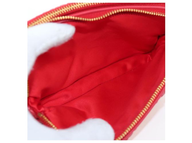 Miu Miu Tech Matelassé Leather Small Rosso - vista 5