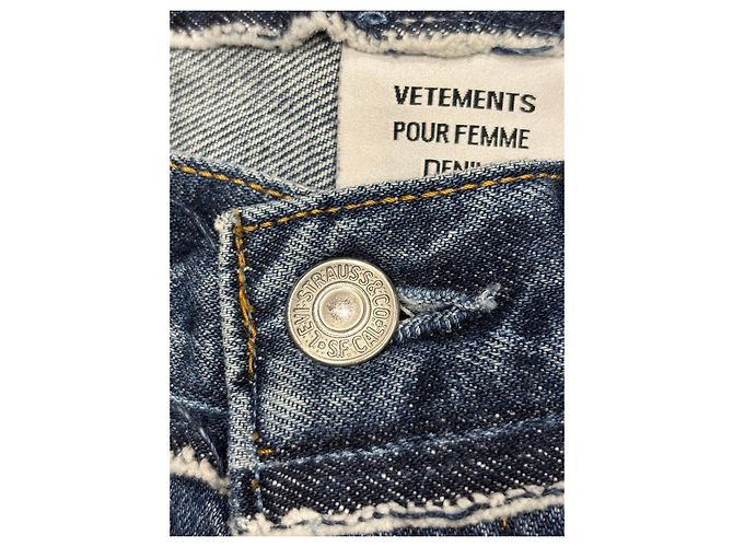 Vêtements Vetements Jeans de Denim Colección Hiver 2017 Azul - vista 5