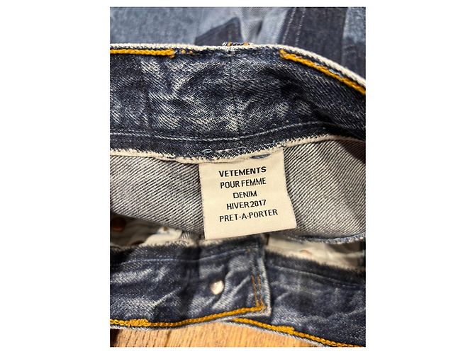 Vêtements Vetements Jeans de Denim Colección Hiver 2017 Azul - vista 8