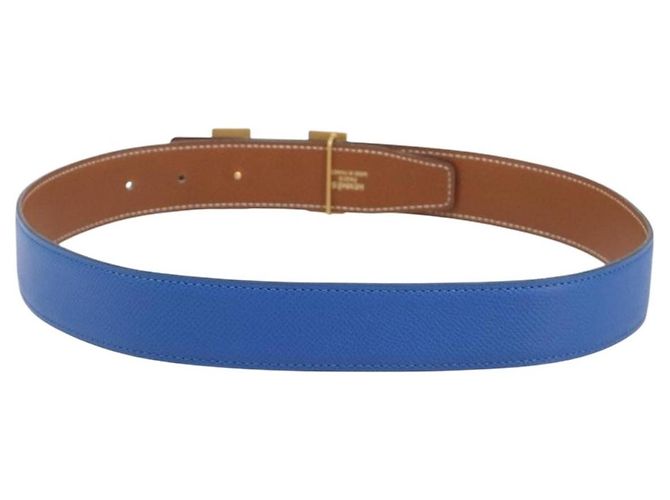 Hermès Cinto Reversível Hermes Constance em Couro Medium Azul - vista 2