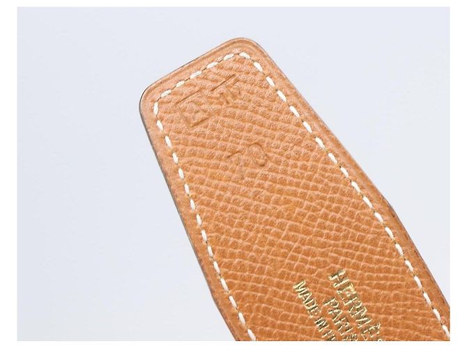 Hermès Cinto Reversível Hermes Constance em Couro Medium Azul - vista 6