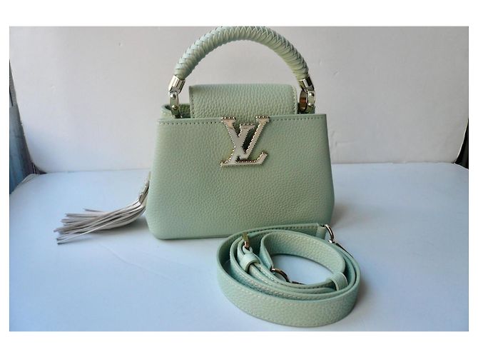 Louis Vuitton Mini Capucines Crafty Edición Limitada Verde Jade M15157 Verde claro - vista 16