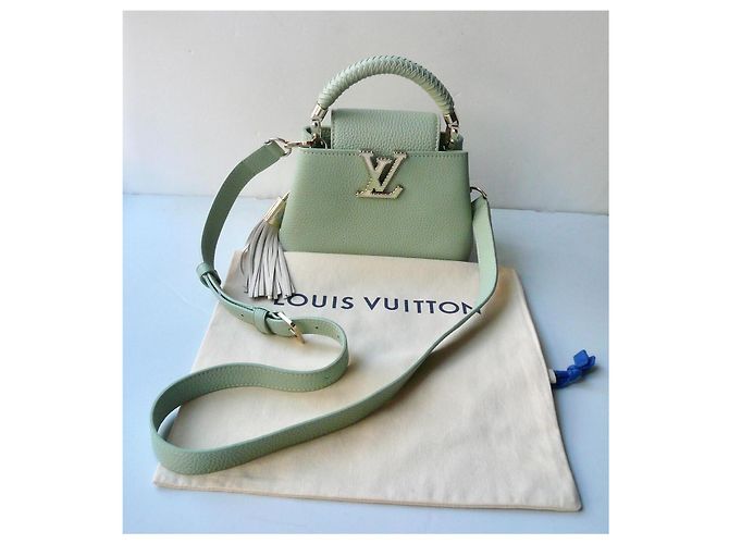 Louis Vuitton Mini Capucines Crafty Edición Limitada Verde Jade M15157 Verde claro - vista 2