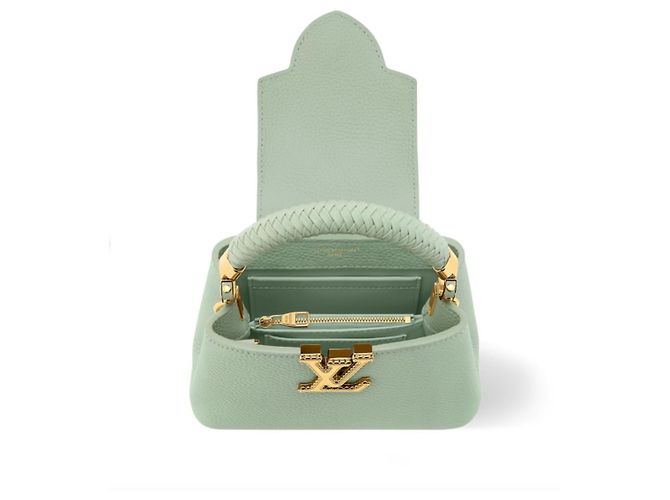 Louis Vuitton Mini Capucines Crafty Edición Limitada Verde Jade M15157 Verde claro - vista 4