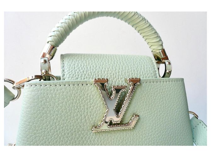 Louis Vuitton Mini Capucines Crafty Edición Limitada Verde Jade M15157 Verde claro - vista 7