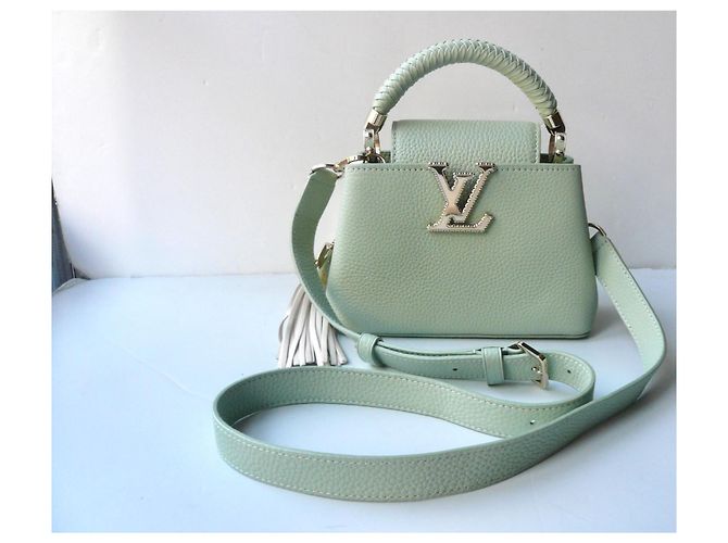 Louis Vuitton Mini Capucines Crafty Edición Limitada Verde Jade M15157 Verde claro - vista 8