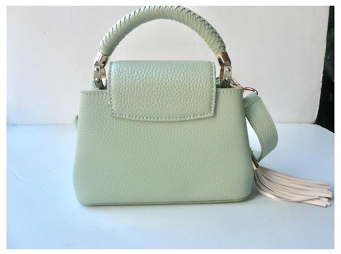 Louis Vuitton Mini Capucines Crafty Edición Limitada Verde Jade M15157 Verde claro - vista 9